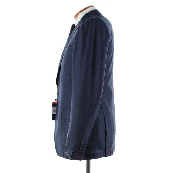 Cardinal of Canada NWT Wool Blend Sport Coat Size 40R US In Blue Melange